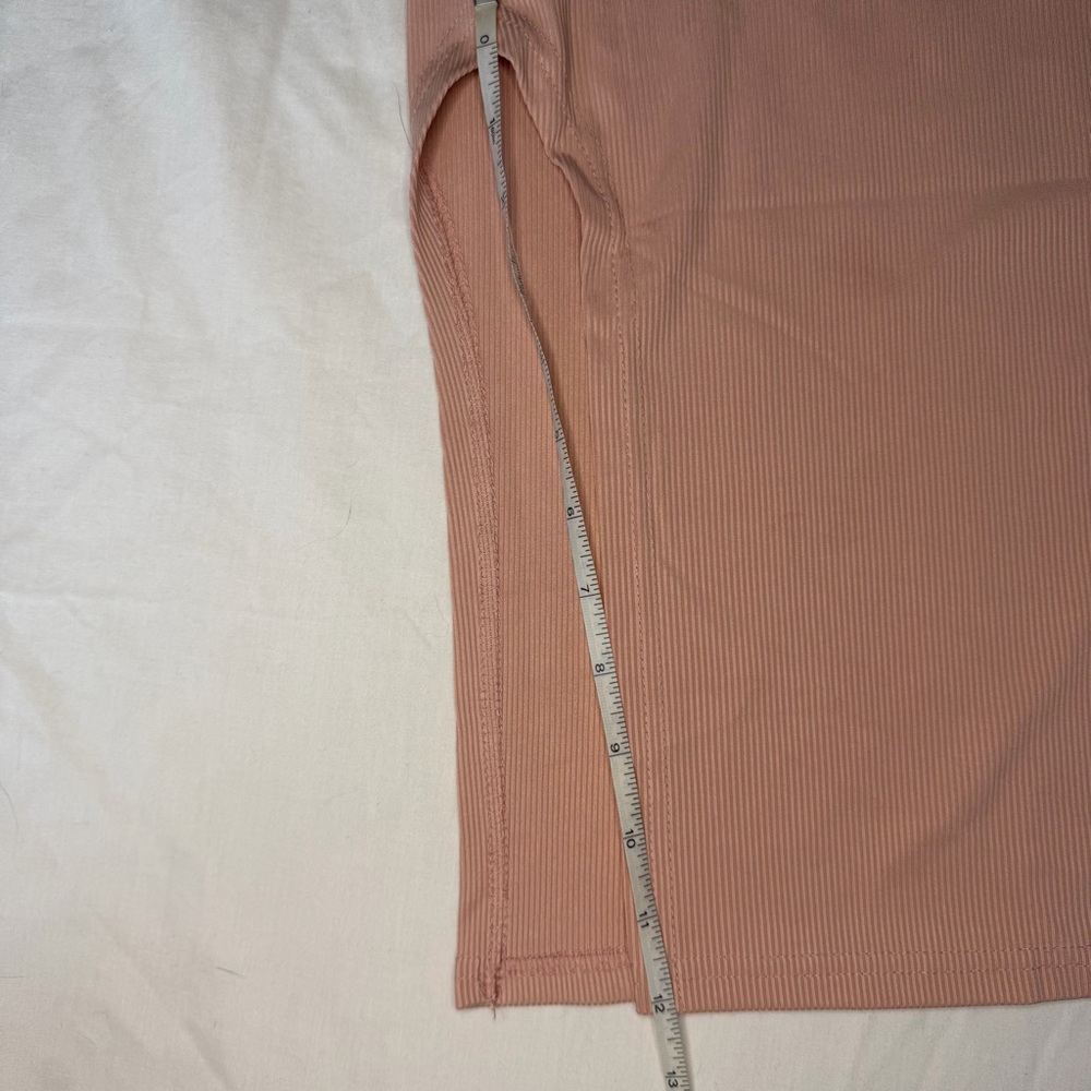 Blush Pink Ribbed Dress - Picture 11 of 13